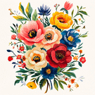 Fleurs &eacute;clatantes pour c&eacute;l&eacute;brer Mamie